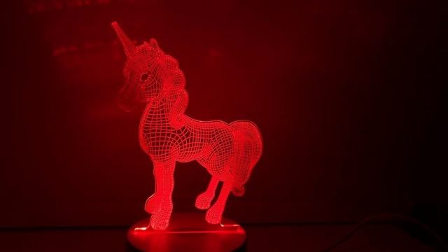 3D Светильник "Магический Единорог"