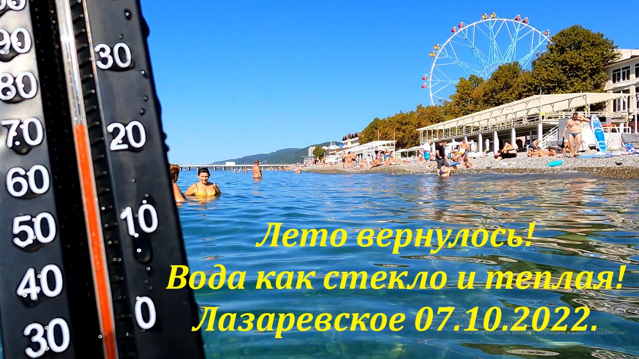 Вода лазаревское на 10 дней