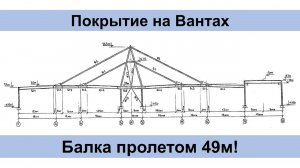 Гараж на Вантах! Балка пролетом 49м!