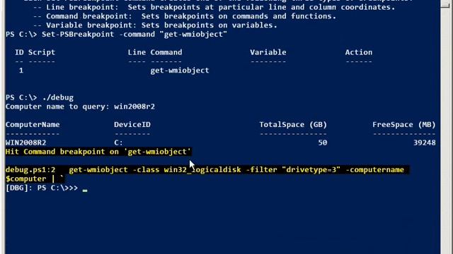 PowerShell Debugging and Breakpoints смотреть онлайн