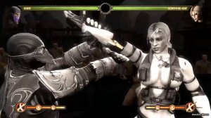 Mortal Kombat 9 All X-rays on Sonya Blade (HD)