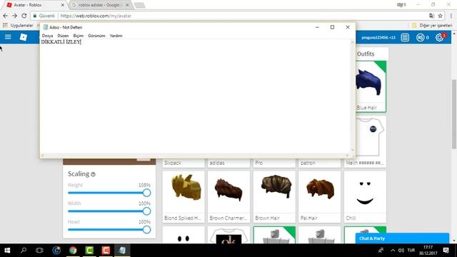 ROBLOX BEDAVA EŞYALAR İLE SKİN YAPMA смотреть онлайн