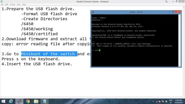 How to Update Alcatel Switch Firmware смотреть онлайн