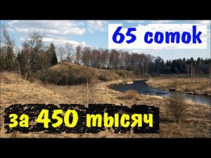 Проект "Переезд в деревню". Участок 65 соток с красивым видом за 450 тысяч.
