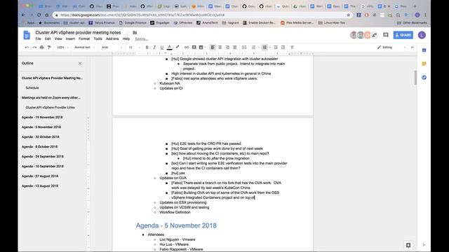 Kubernetes SIG VMware - Cluster API vSphere Provider bi-weekly syncup 20181119 смотреть онлайн