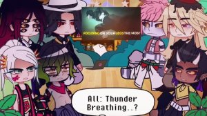 •Uppermoons +Muzan react to Nezuko conquering the sun•// Demon Slayer & Gacha//