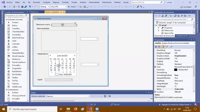 Uso de controles en C# смотреть онлайн