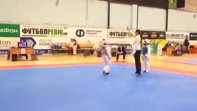 Тхэквондо втф.турнир Новая москва финал 30кг. Бердыева Анна.