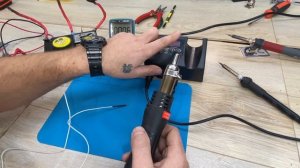 Калібровка паяльної станції 8898,паяльника та фена термопарою та мультиметром  Richmeter RM101