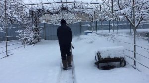 Убираем снег снегоуборщиком Форте
