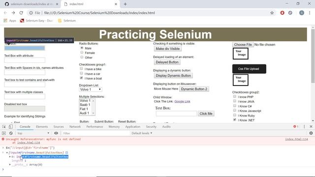 Selenium Tutorials 8A - Locating Web Elements Using Different Techniques - Examples смотреть онлайн