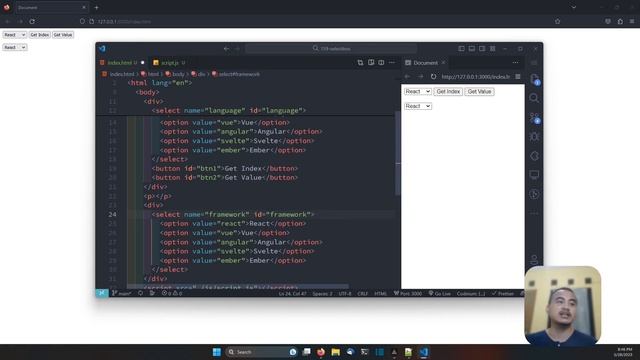 JAVASCRIPT TUTORIAL #159 SELECT BOX