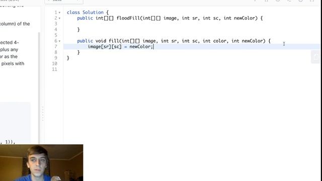 LeetCode 733. Flood Fill (Algorithm Explained)