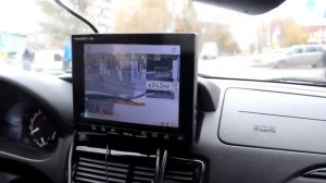 Пример работы ПаркРайт, вид из салона во время патрулирования