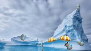 пингвиний отдых на острове