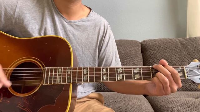 1967 Gibson Southern Jumbo SJ Sunburst Acoustic Guitar смотреть онлайн