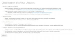 Classification of Animal Diseases