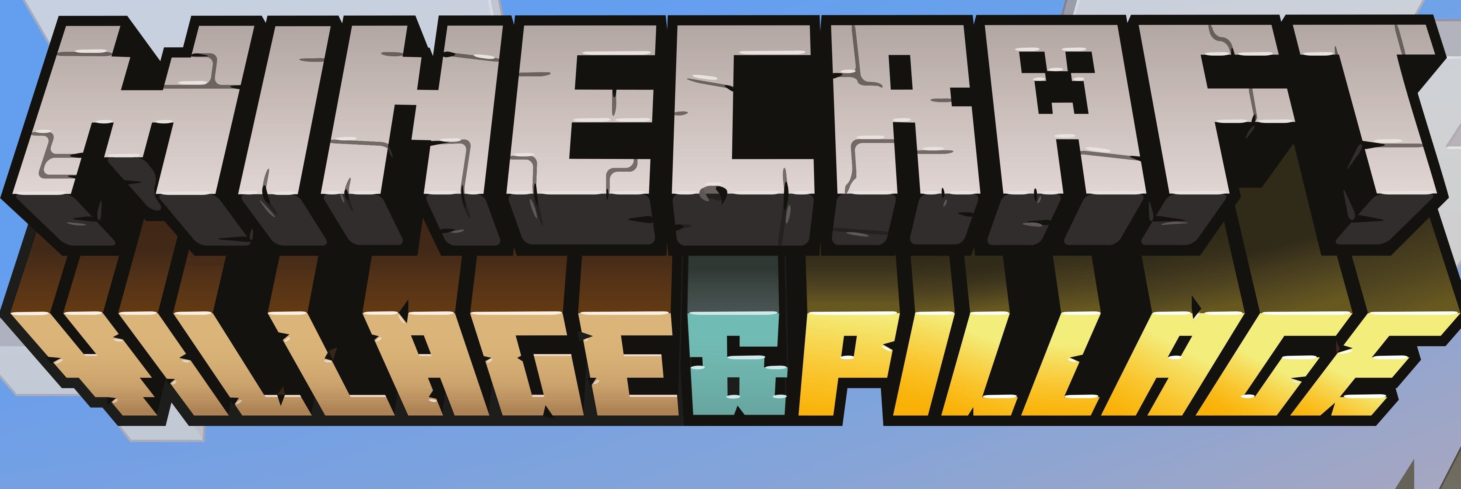 Minecraft title generator. Майнкрафт Village and Pillage. Майнкрафт лого. Первый логотип майнкрафт. Красивые логотипы майна.