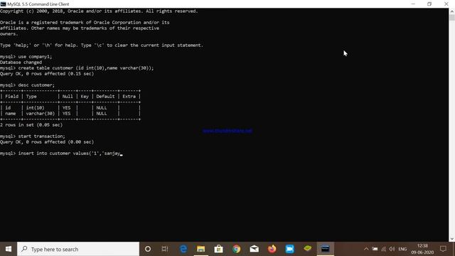 #Commit and #Rollback in #MySQL | DBMS | Full Program Implementation