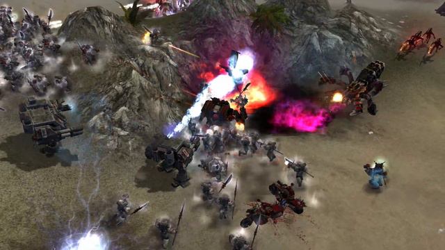 Grey Knights vs Khorne Daemonkin - Codex Mod - Warhammer 40K Dawn Of War Soulstorm смотреть онлайн