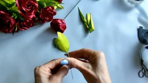 Букет роз из лент Цветы из атласной ленты легко и просто своими руками\Master diy