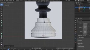 Шахматная пешка в Blender