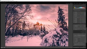 Обработка фотографий в Lightroom / Зимний пейзаж / Уроки Лайтрум