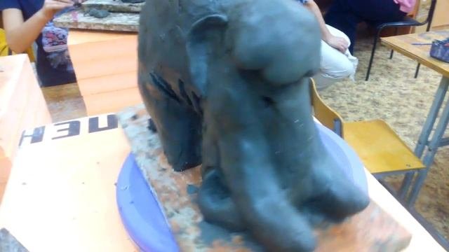Первая поделка из скульптурного пластилина. Часть 2