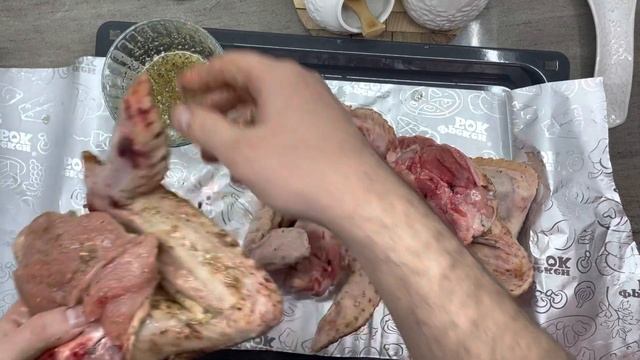 Вкусные крылышки индейки) рецепт прост и хорош! ?