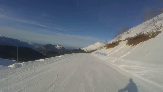 Роза Хутор. Январь 2017.Трасса Явор.