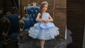 Платье с пышной юбкой для девочки