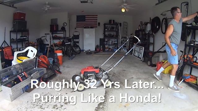 1986 Honda HR194HBPX Cutting Grass - A Fun Mow Down Memory Lane смотреть онлайн