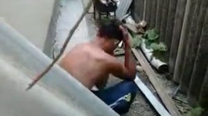 шифер и труба