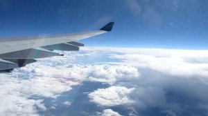 Azerbaijan Airlines flight from Moscow (DME) to Baku (GYD) on Airbus A340-500.