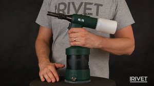 RIVETEC RL 75 - пневмо-гидравлический заклёпочник для установки структурных заклёпок Ø 5.0 - 7.8 mm