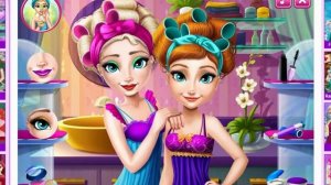 Холодное сердце. Эльза и Анна красятся - косметика