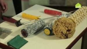 Инструменты для декоративной отделки / Виды малярных валиков для отделочных работ. Штукатурим стену