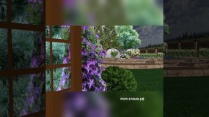 Ландшафный Дизайн Проект дачи 15 соток с большим огородом. 3Д прогулка. www.влами.рф