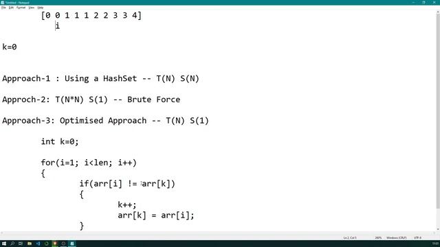 [Level-1 DSA] Lecture-34 Remove Duplicates from Sorted Array смотреть онлайн