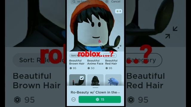 roblox...? почему это на зеркале клоун..?