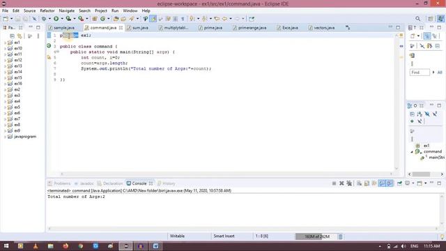 Command Line Arguments In JAVA