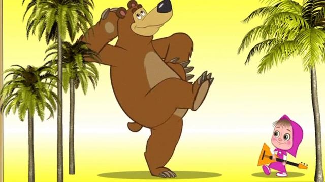 Маша играет на балалайке а Миша танцует