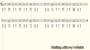 Auld Lang Syne - Happy New Year - Tin Whistle - Play Along Tab Tutorial