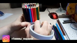 Ваза из карандашей.