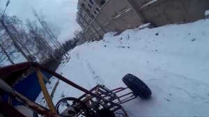 Первый выезд)На самодельном мини багги