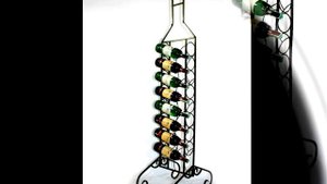 Напольная подставка для бутылок из металла стойка с бутылками вина железная