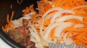 Картошка с копчёными рёбрышками в мультиварке