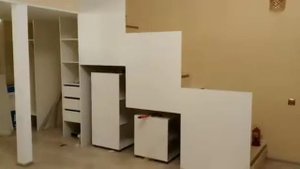 Проект: шкаф купе под лестницей