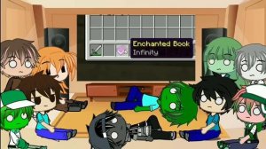 Monster School react to WAIT WHAT (Minecraft) Part 6 (Special 67k+ Subscriber)