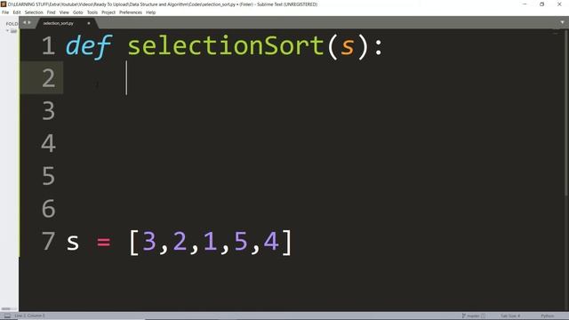 Selection Sort Algorithm | #6 Data structure and Algorithms in python | Hindi tutorial | 2020